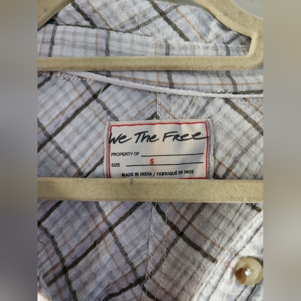 We The Free Cardiff Oversized Plaid Shirt S - Picture 3 of 4